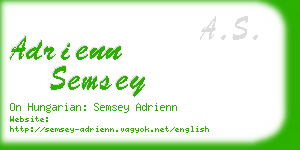 adrienn semsey business card